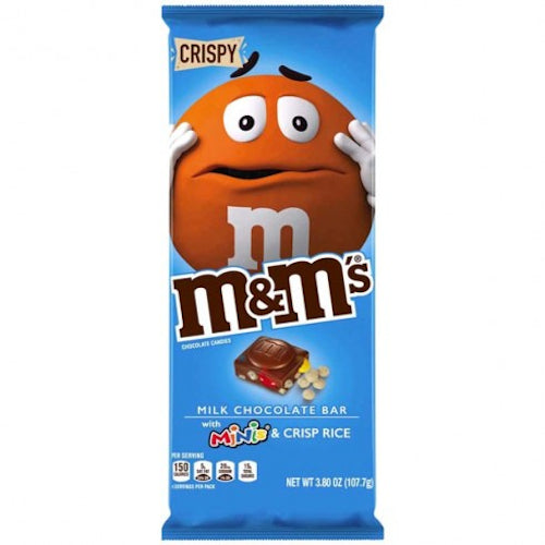 M&m Milk Chocolate Bar With Minis & Crisp Rice 107.7g Punto929 MX