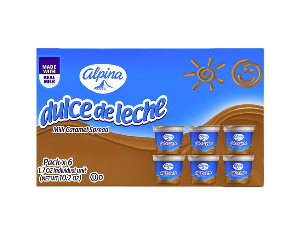 Alpina Dulce de Leche Pack 6 Mini Cups 1.7 oz c/u