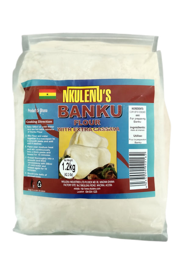 Nkulenus Harina Banku Con Yuca Extra 1.2 Kg