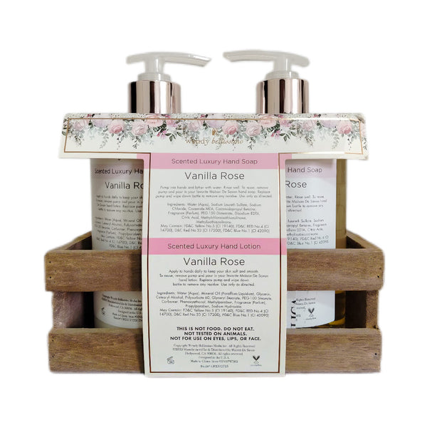 Set Wendy Bellissimo Jabón Y Crema De Manos Vainilla Rosa