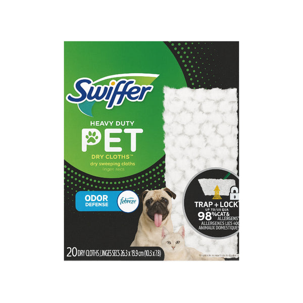 Toallitas Secas Swiffer Pet Heavy Duty 20 Pzas