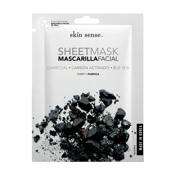Skin Sense Mascarilla Facial de Tela con Carbón Activado Purificante (25 g)