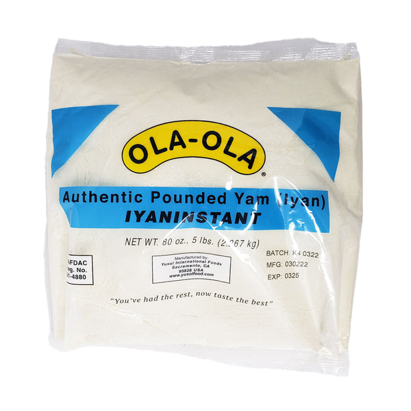Ola Ola Authentic Pounded Yam Iyaninstant 5lb (2.267kg)