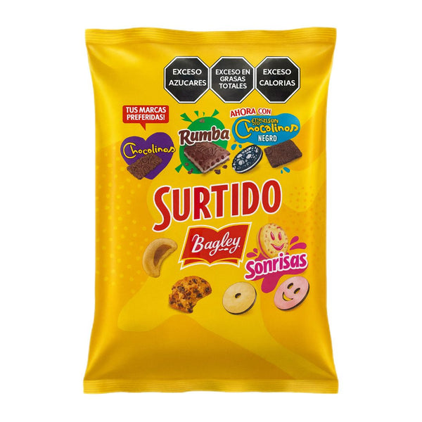 Surtido De Galletas Bagley 450g Chocolinas Rumba Sonrisas
