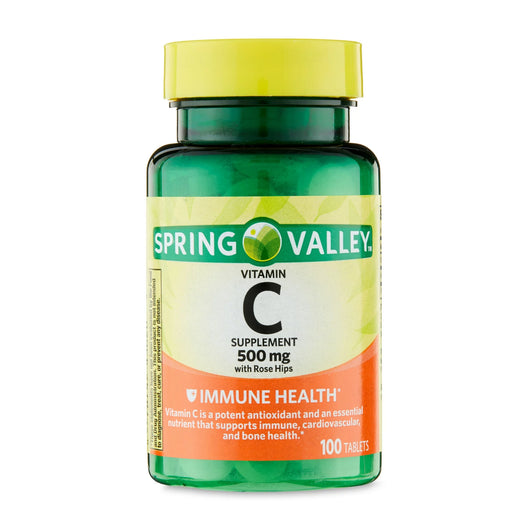 Spring Valley Supplement Vitamin C 100 Tablets 500mg – Punto929 MX