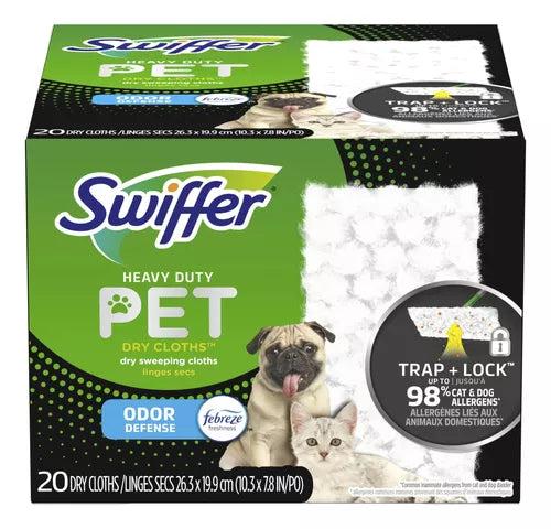 Swiffer Sweeper Pet Paños De Barrido Seco Cont.20