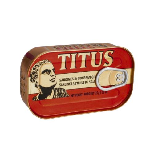 Titus sardines in oil 125g