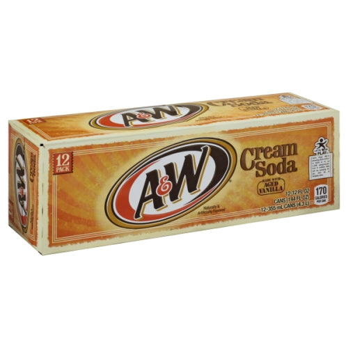 A&W Cream Soda 12 Pack