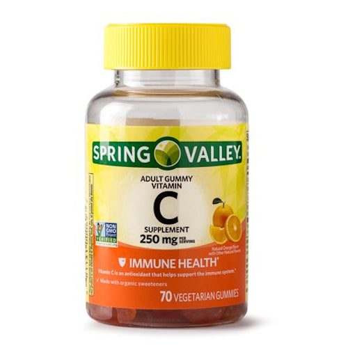 Spring Valley Adult Vitamin C 250mg 70 Vegetarian Gummies