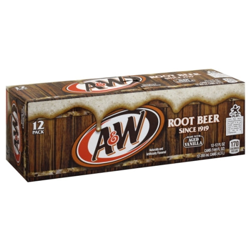 A&W Root Beer Since 1919 12 pack cans 12 oz