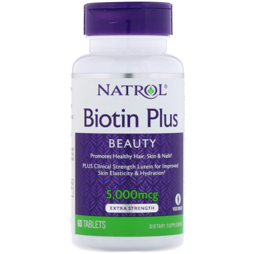 Natrol Dietary Supplement Biotin Plus 60 Tablets