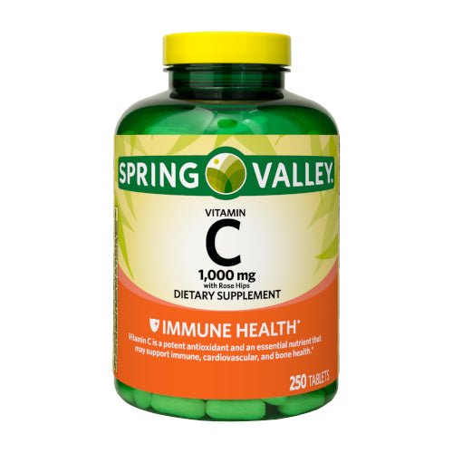 Spring Valley Dietary Supplement Vitamin C 250 Tablets 1,000mg