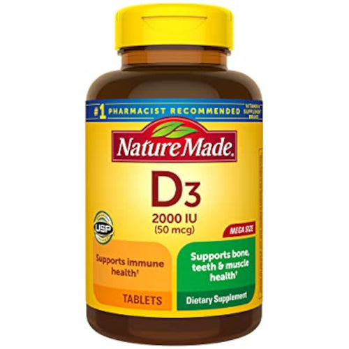Nature Made Dietary Supplement D3 125 Tablets