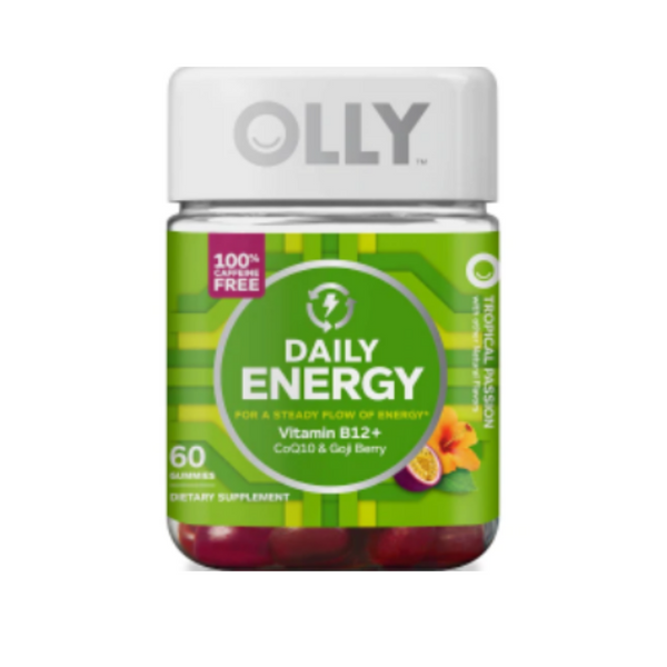 OLLY Dietary Supplement Daily Energy 60 Gummies