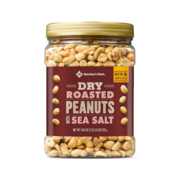 Dry Roasted Peanuts With Sea Salt 978g