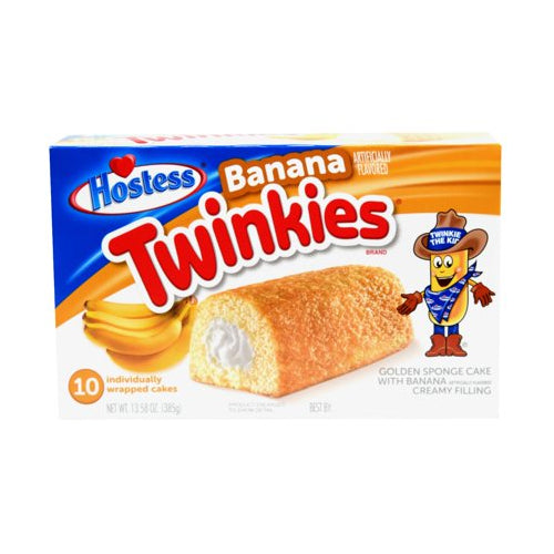 Hostess Twinkies Banana Golden Sponge Cake Pack 10 13.58 oz (385g)