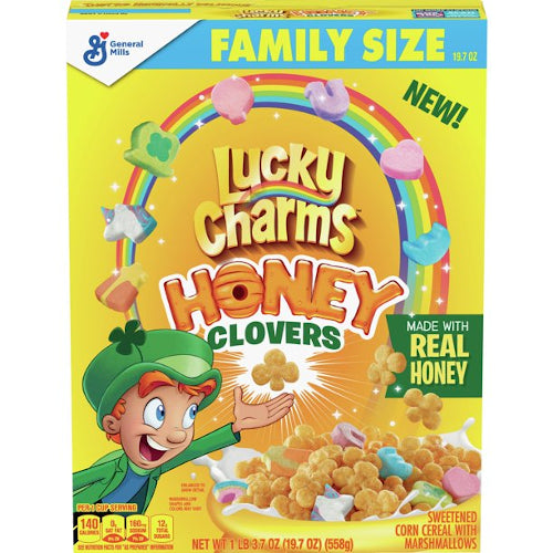Lucky Charms Honey Clovers Family Size 558g