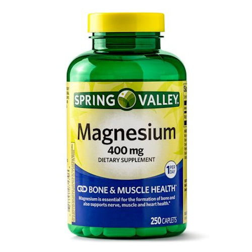 Spring Valley Magnesium 400mg 250 Caplets