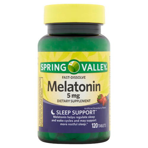 Spring Valley Dietary Suplement Melatonin 5mg 120 Tablets