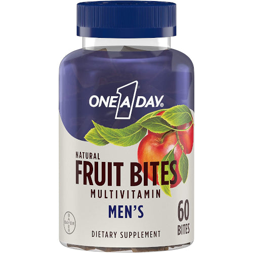 One 1 a Day Dietary Suplement Fruit Bites Multivitamin Mens 60 bites