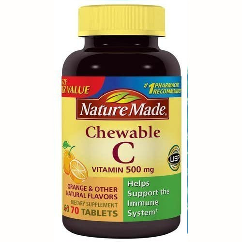 Nature Made Chewable C 500mg 70 Chewable Tablets