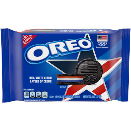 Oreo Red, White & Blue Layers Of Creme 374g
