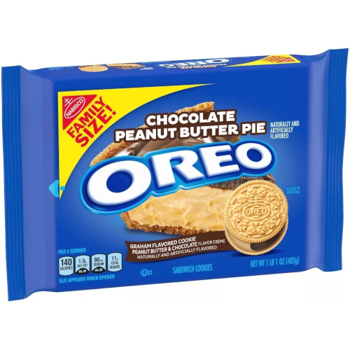 Oreo Chocolate Peanut Butter Pie Family Size 482g
