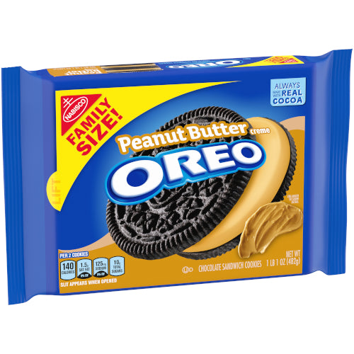 Oreo Peanut Butter Creme Family Size 482g