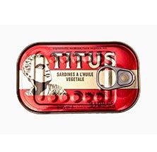 Titus sardines in oil 125g