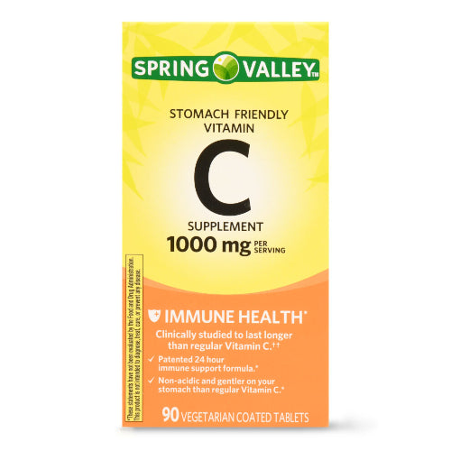 Suplement Vitamin C 90 Vegetarian Coated Tablets 1,000Mg