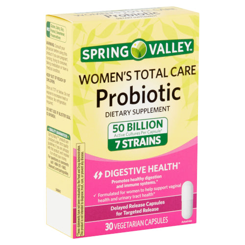 Spring Valley Women's Total Care Probiotic 30 Vegetarian Capsules