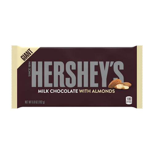 Hershey's Milk Chocolate With Almonds Giant 192g