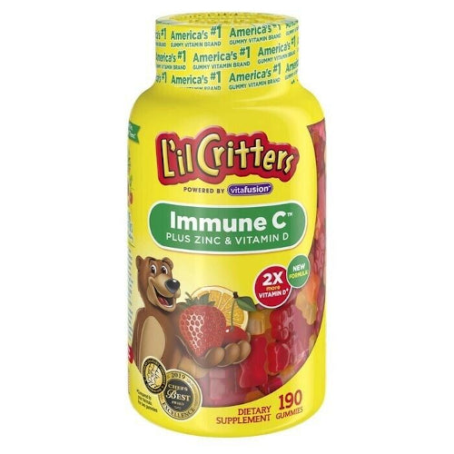 L'il Critters Immune C Plus Zinc & Vitamin D 190 Gummies