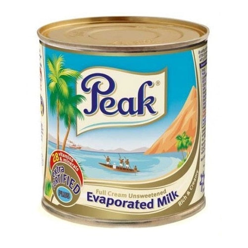 Peak full cream unsweetened Evaporated Milk 160ml